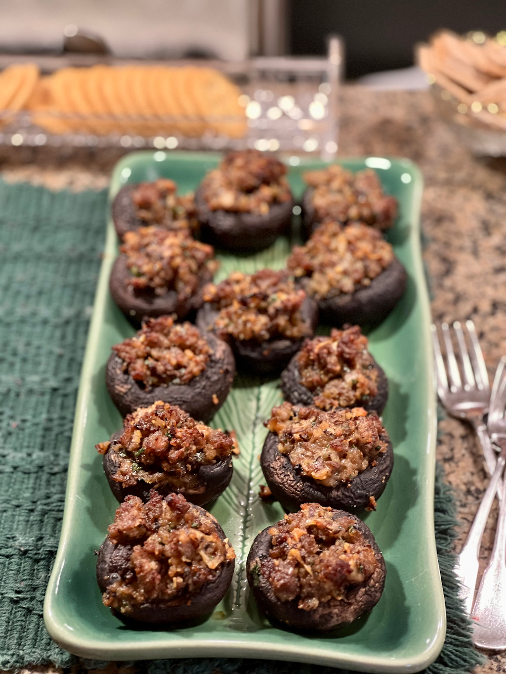 Chorizo Stuffed Mushrooms