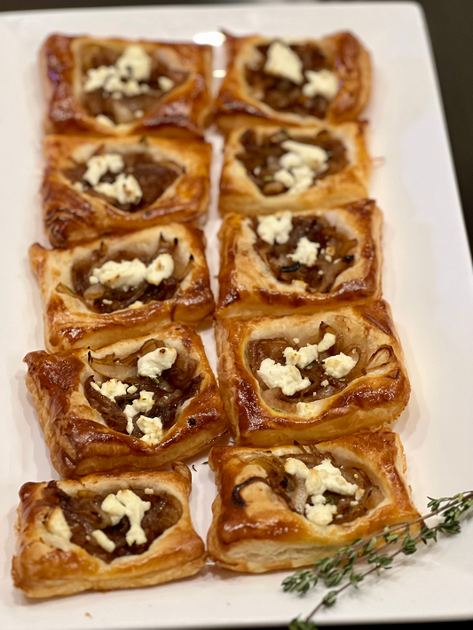 Caramelized Onion and Goat Cheese Bites