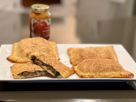 Sausage and Spinach Calzones