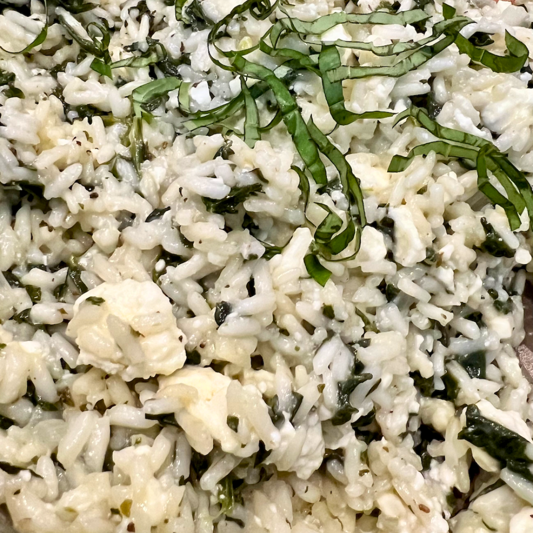 Easy Feta Spinach Rice