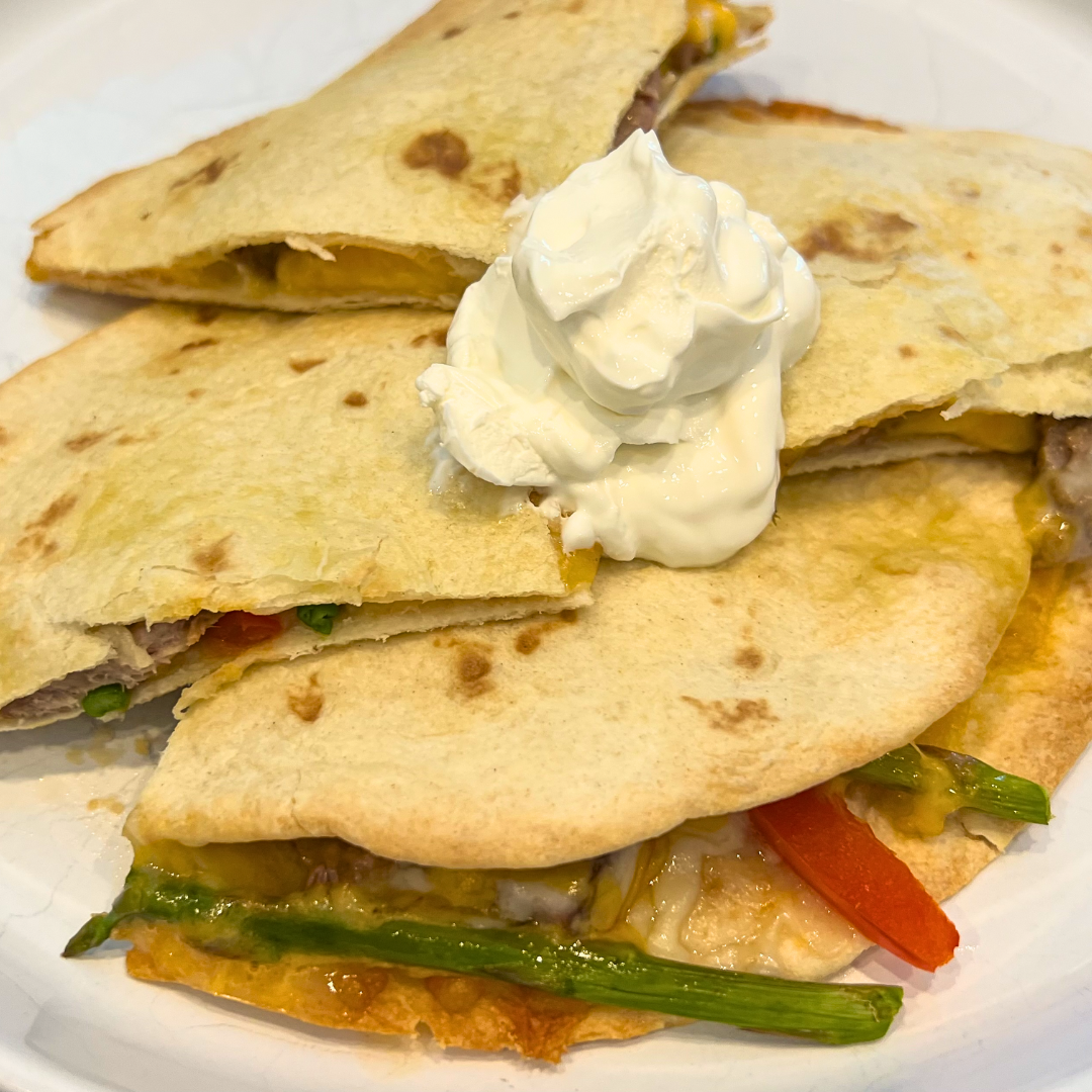Asparagus Pepper Quesadilla