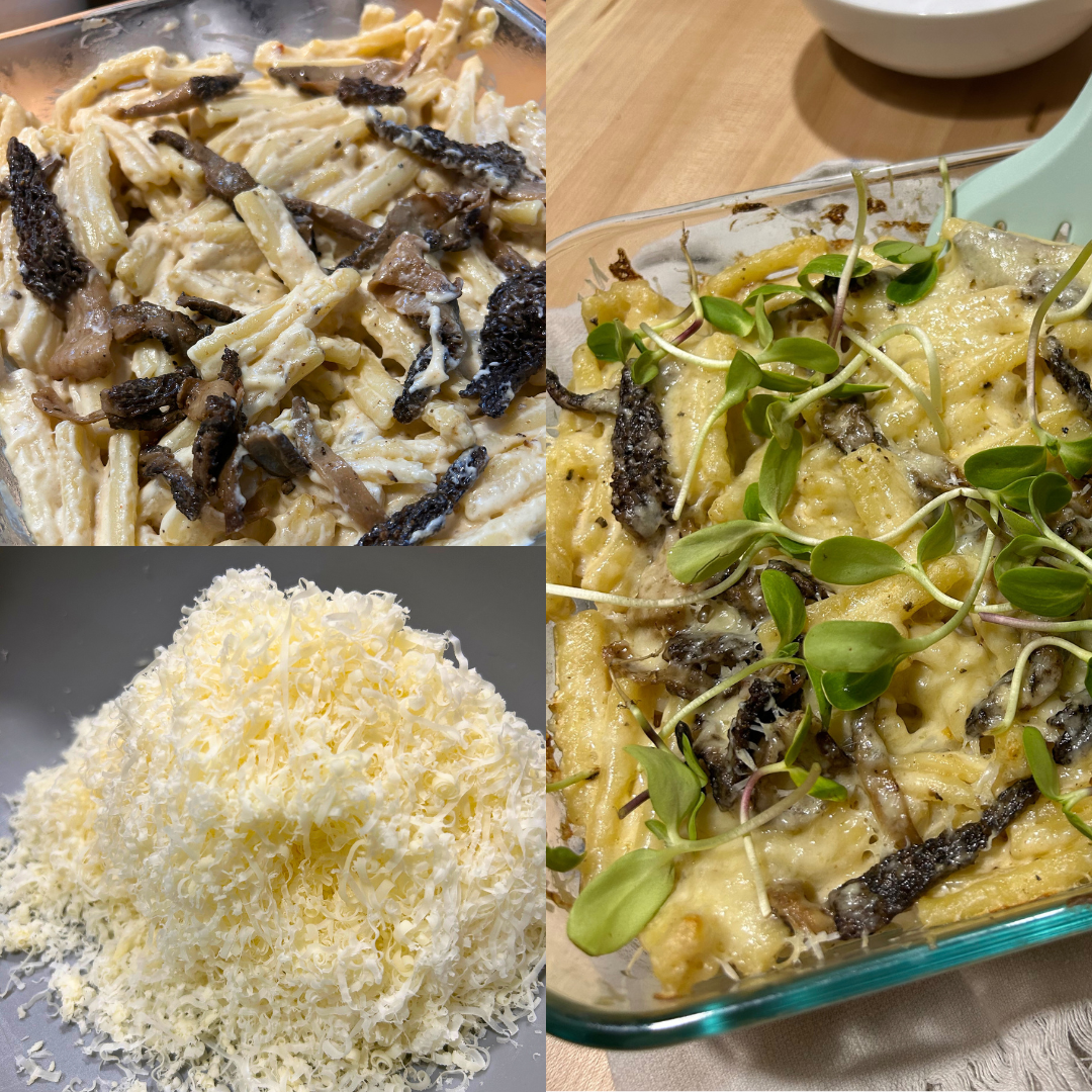 Mushroom Gruyere Mac and Cheese Bake