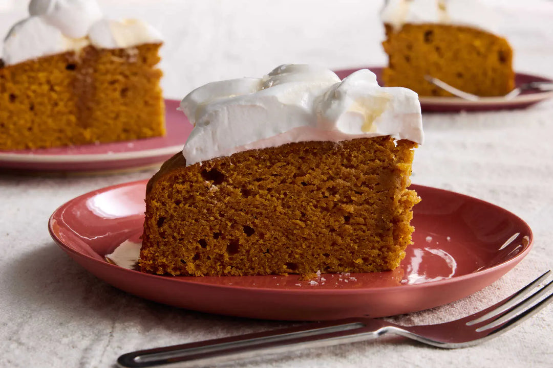 Olive Oil Pumpkin Cake With Salted Maple Cream
