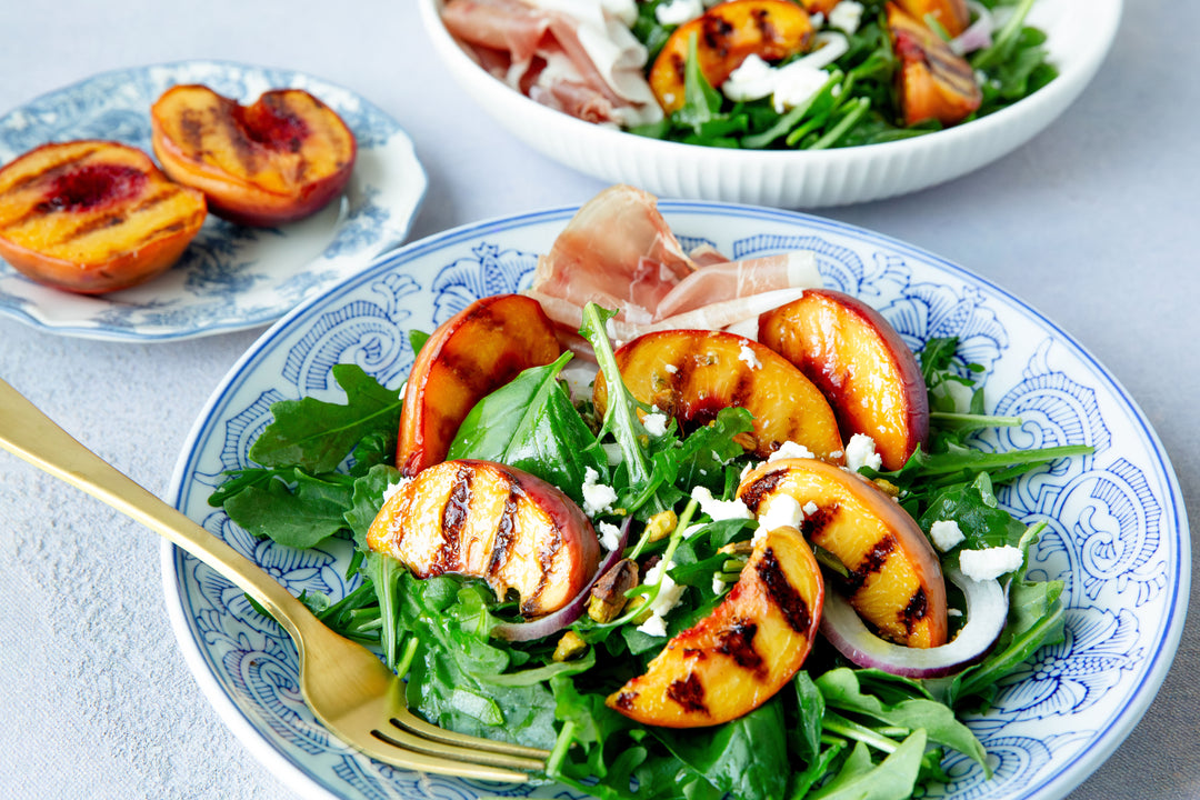 Spiced Grilled Peach Salad