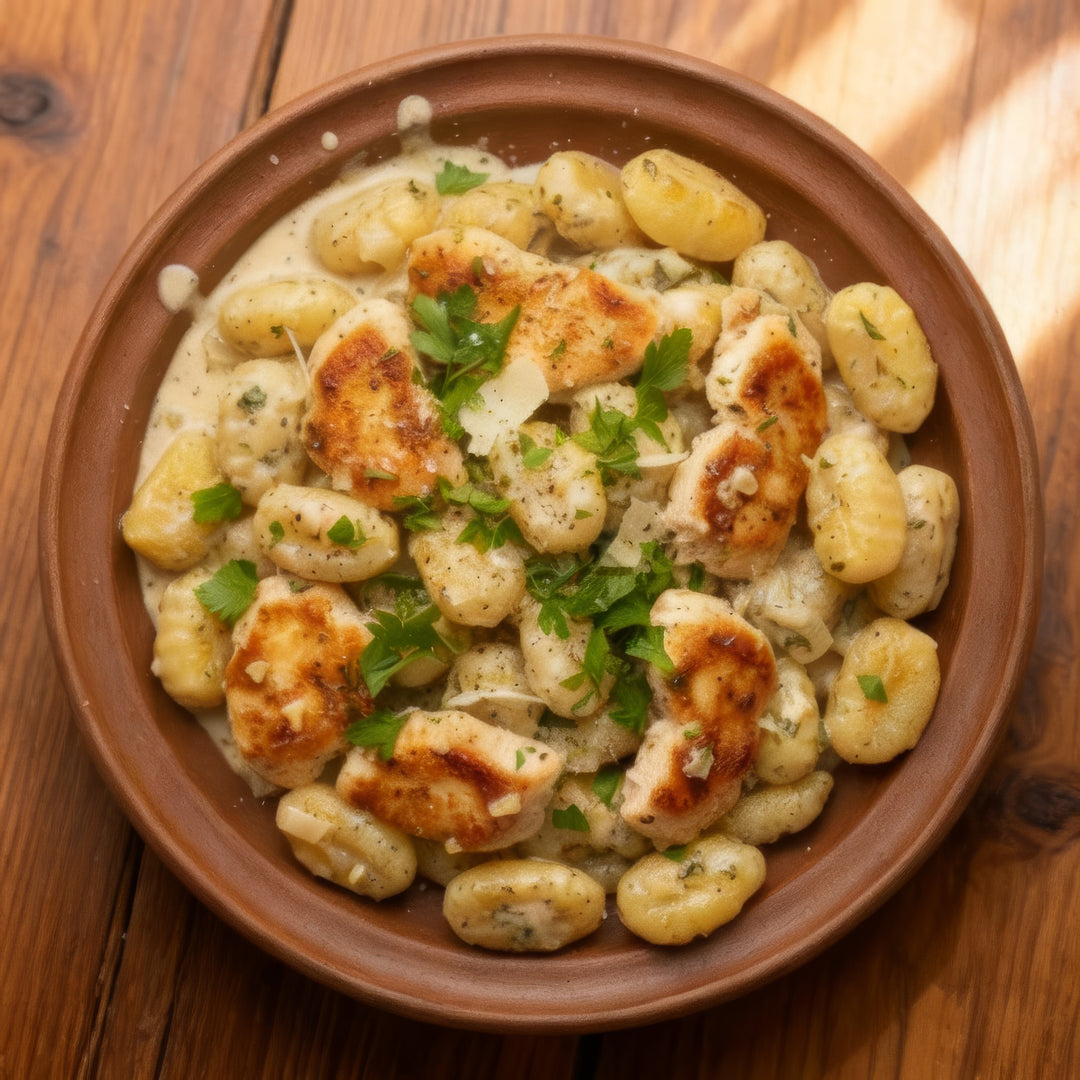 One Pan Creamy Chicken & Gnocchi