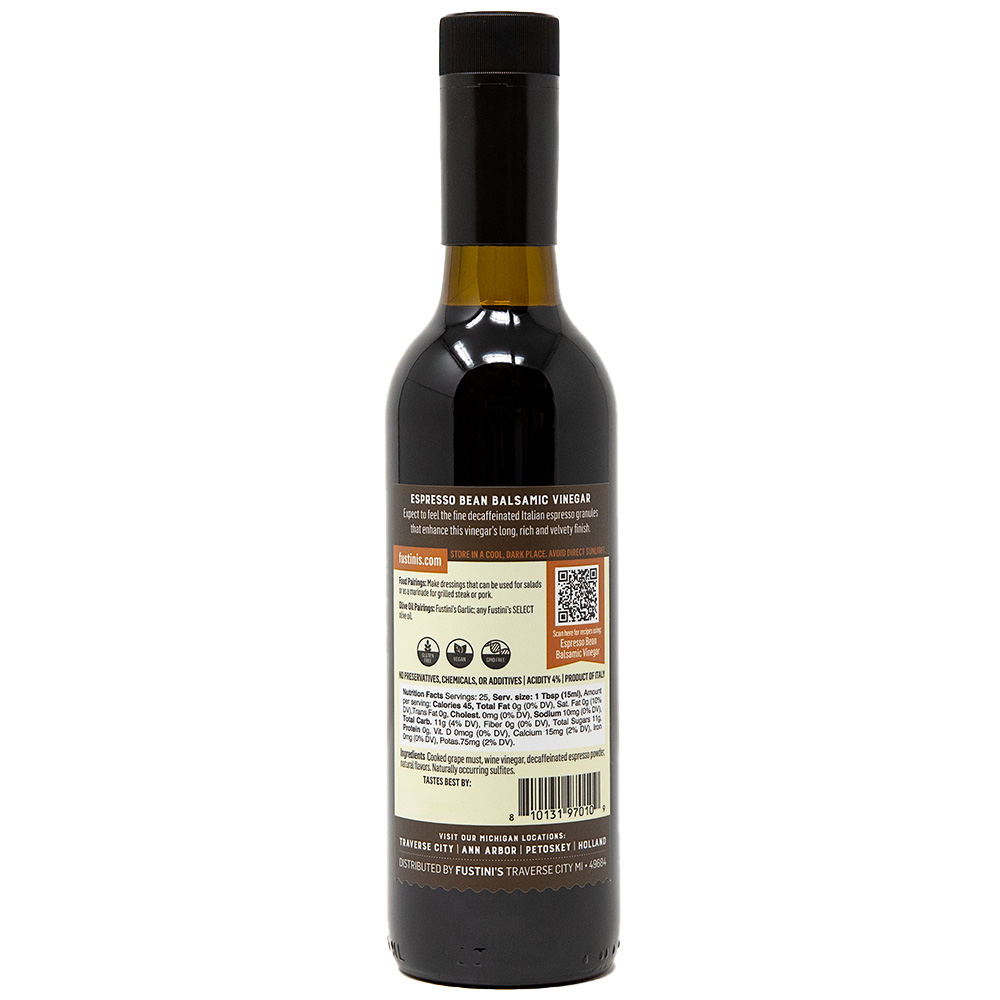 Espresso Bean Balsamic Vinegar (Dark)